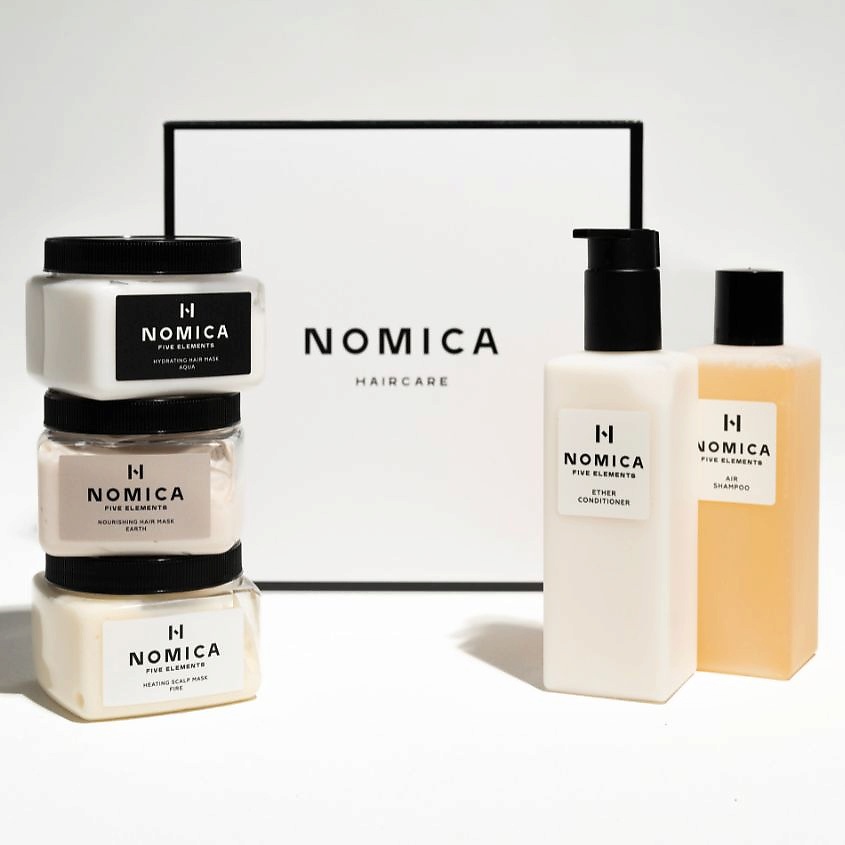 Изображение товара NOMICA Набор для ухода за волосами: шампунь, кондиционер, маски для волос, маска для кожи головы, 250 мл; 250 мл; 200 мл; 200 мл; 200 мл