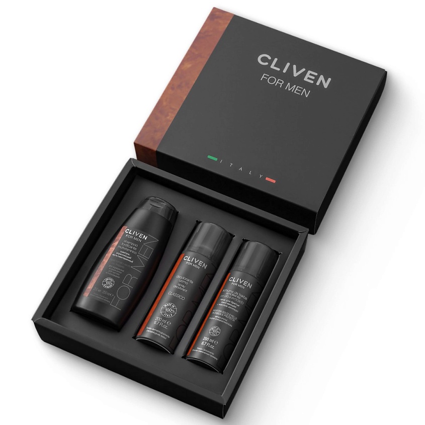 Изображение товара CLIVEN Подарочный мужской набор косметики для волос, тела и лица, 1 шт.
