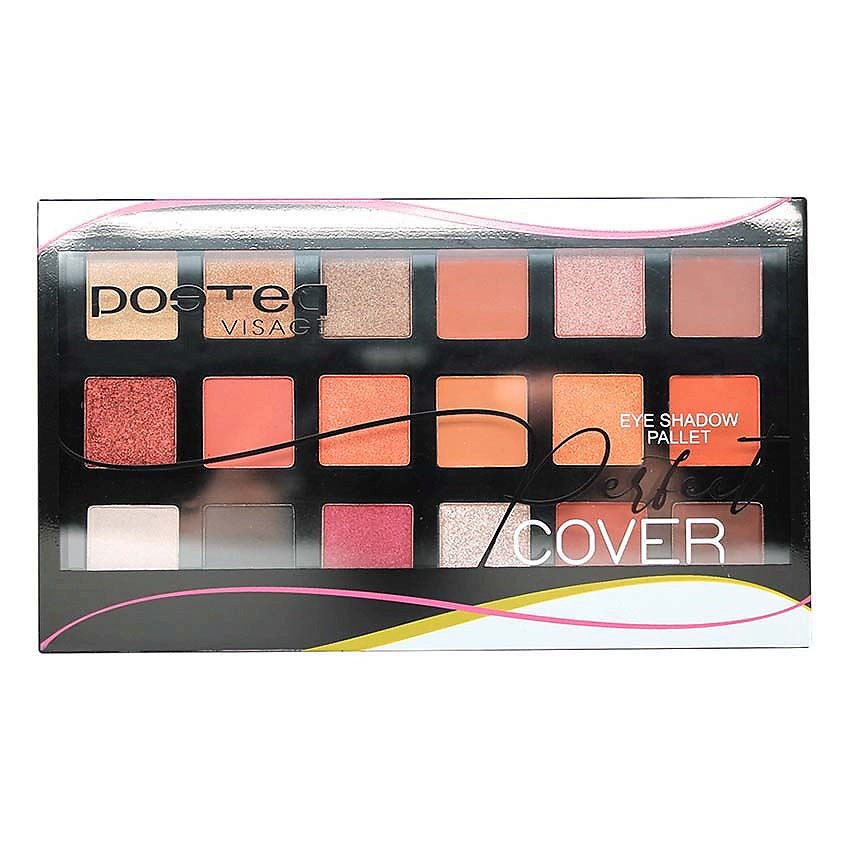 Изображение товара POETEQ Палетка теней Визаж Совершенное покрытие (18 цветов), 11; 36 г