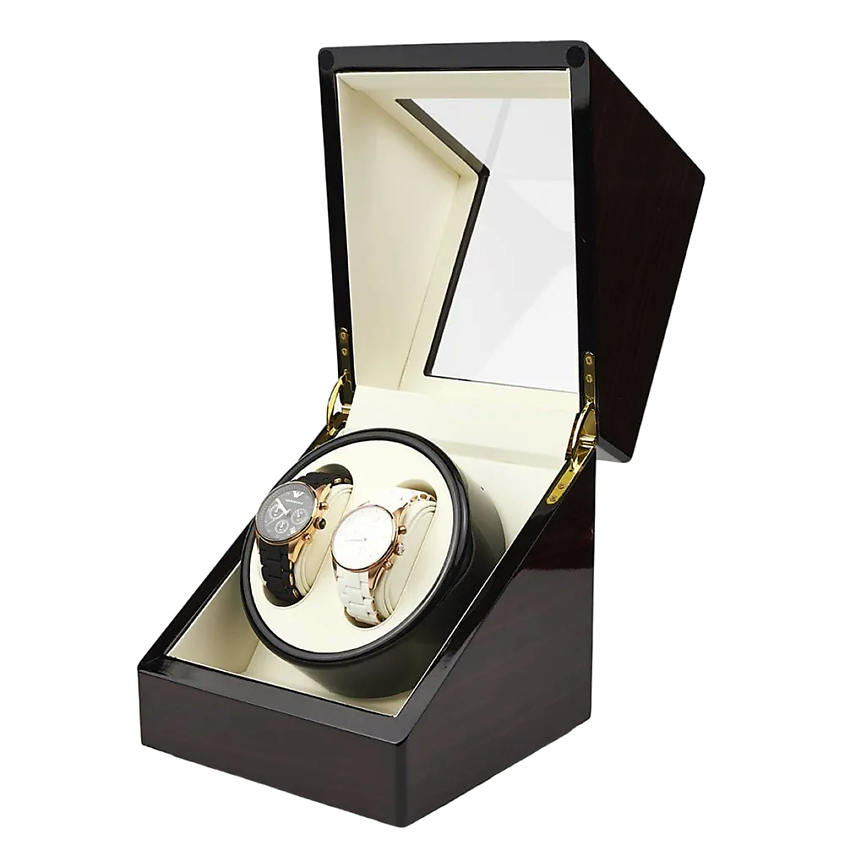 Изображение товара CLOX Шкатулка для автоподзавода двух часов, W113RW, Коричневый