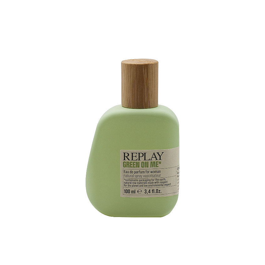 Изображение товара Replay Green On Me For Woman парфюмерная вода свежий древесно-цитрусовый аромат 100 мл