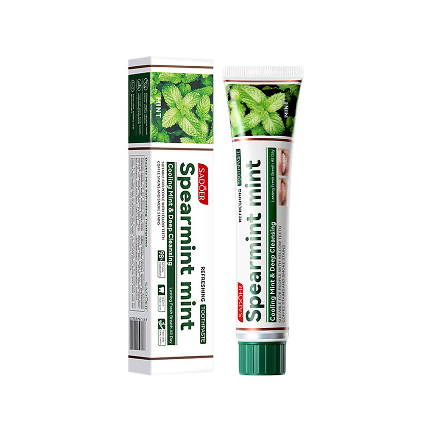 Изображение товара SADOER Освежающая зубная паста с мятой для здоровья десен и свежести дыхания