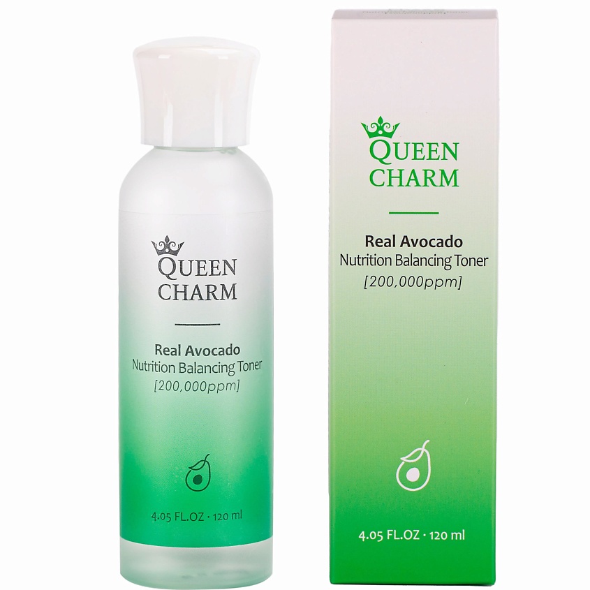 Изображение товара QUEEN CHARM Питательный тонер для лица с маслом авокадо, 120