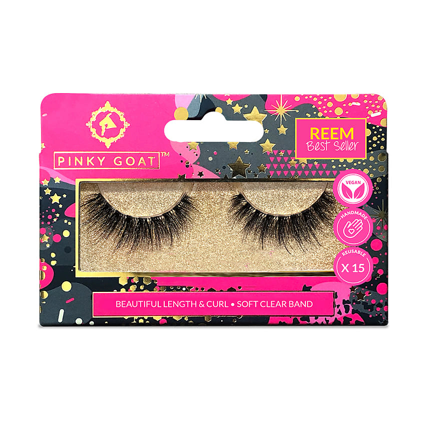 Изображение товара PINKY GOAT Ресницы накладные удлиняющие REEM, 1 шт.