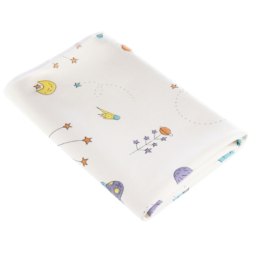 Изображение товара КРОШКА Я Пеленка на непромокаемой основе, 50*70 см «Космос», цвет: Комбинированный, 1 шт