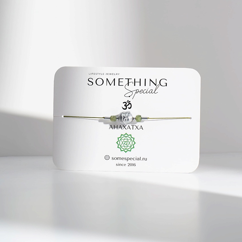 Изображение товара SOMETHING SPECIAL LIFESTYLE JEWELRY Браслет Чакра Анахата с хризолитом, 1 шт.
