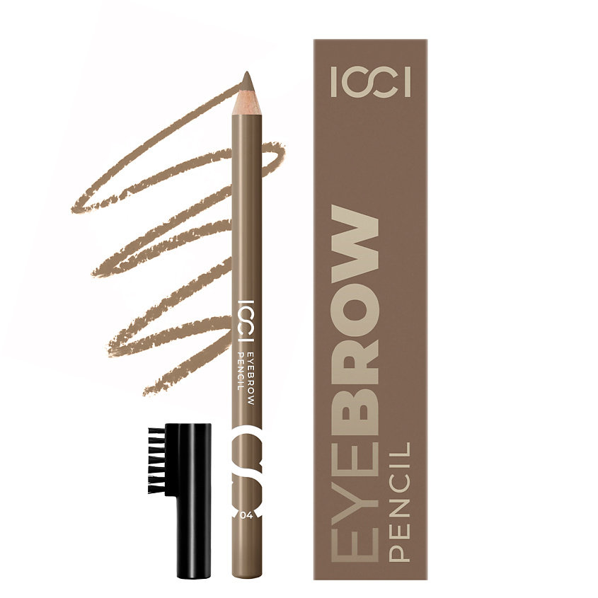Изображение товара ICCI Карандаш для бровей с щеточкой SMOOTH TOUCH, 1 шт; оттенок 04 MILKY COFFEE