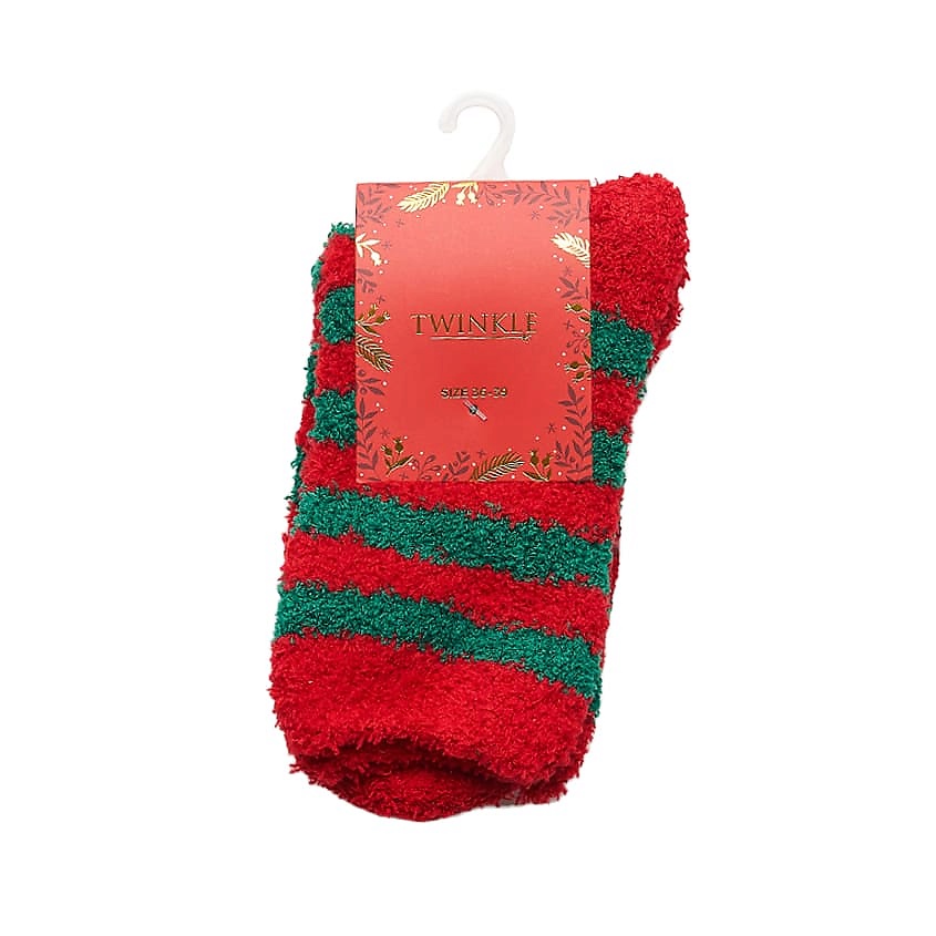 Изображение товара Домашние женские носки TWINKLE с новогодним дизайном, размер 36-39