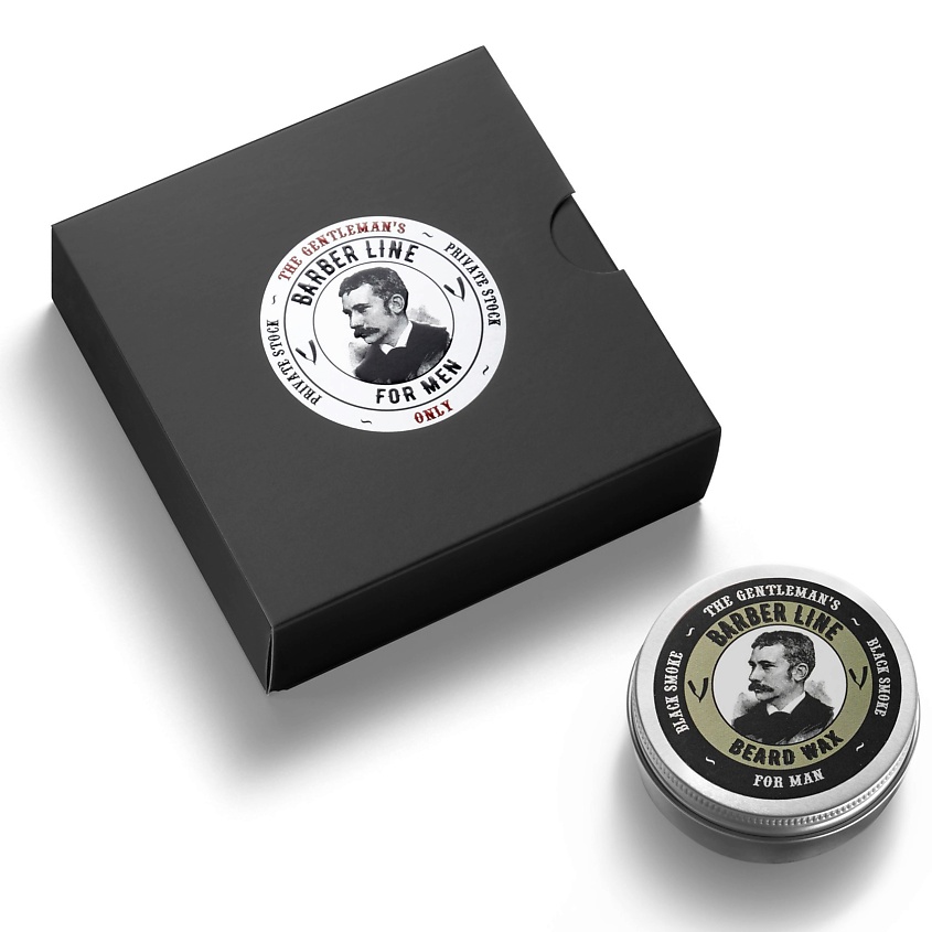 Изображение товара BARBER LINE FOR MEN Воск для укладки бороды и усов Black Smoke, 50 мл.