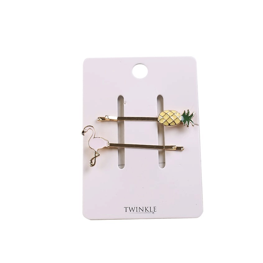 Изображение товара Набор заколок TWINKLE Flamingo и Pineapple, 2 шт. для женщин