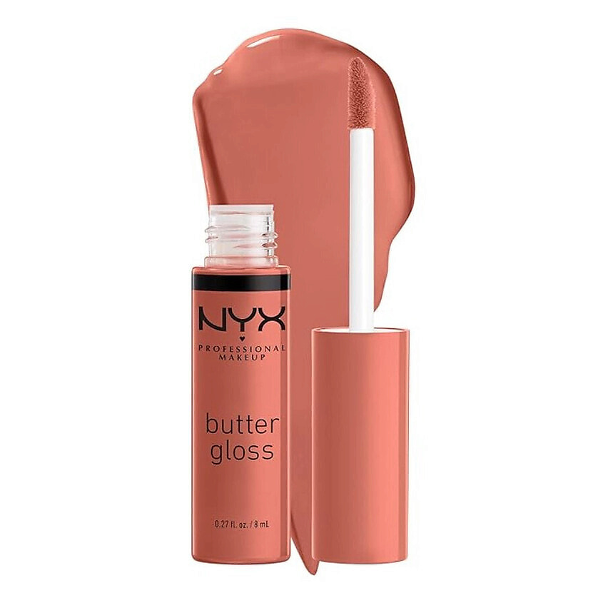 Изображение товара Блеск для губ NYX Butter Gloss 35 Bit Of Honey уход и яркий цвет