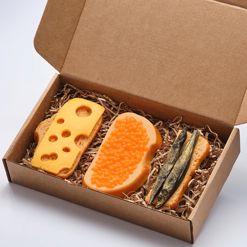 Изображение товара SKUINA Мыло ручной работы 3 бутерброда, 200 г