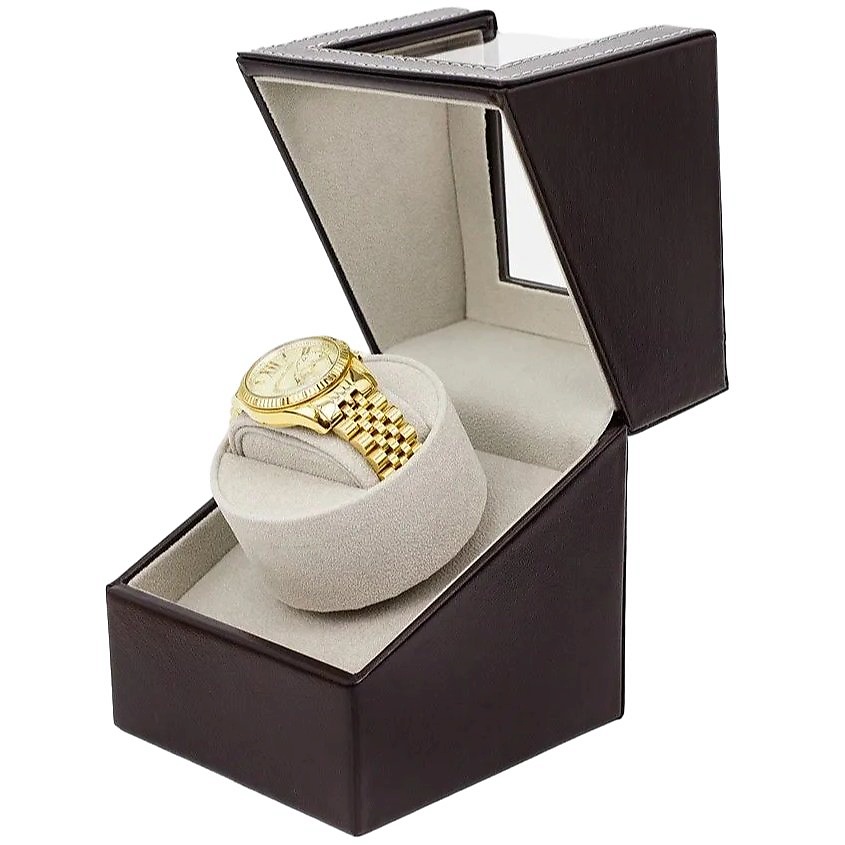 Изображение товара CLOX Шкатулка для автоподзавода и хранения наручных часов, WS8901-4, Коричневый