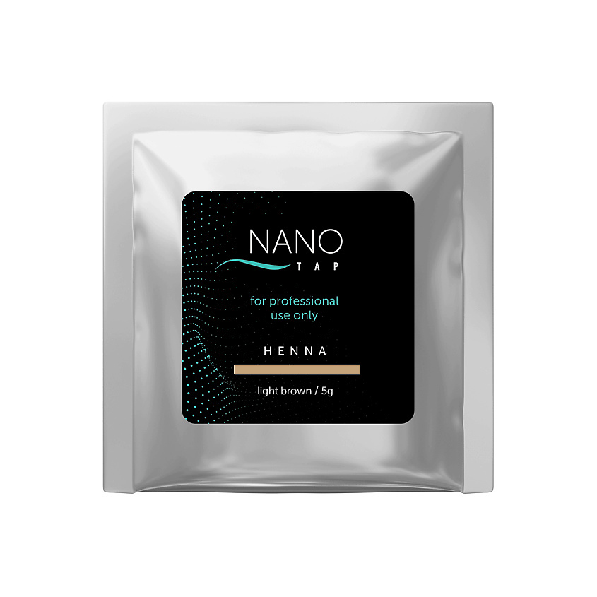 Изображение товара NANO TAP Хна для бровей в саше, light brown (светло-коричневый) 5 г