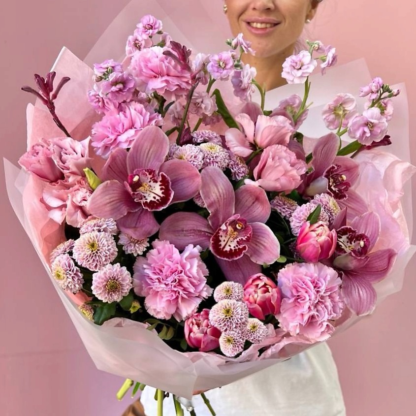 Изображение товара ЗАЦВЕТАЙ. ЦВЕТОЧНЫЙ БУТИК Букет «Малиновый мельфей», 1 шт.