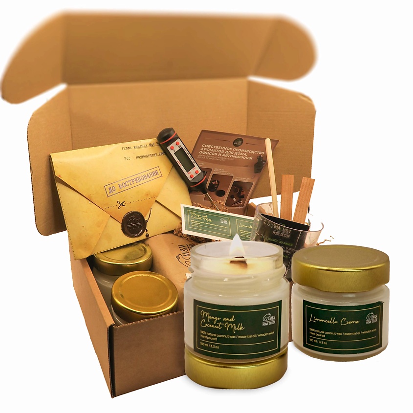 Изображение товара M&V HOME DECOR Набор для создания 2 ароматических свечей №2, 1 шт.