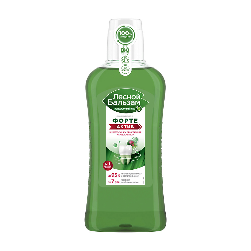 Изображение товара ЛЕСНОЙ БАЛЬЗАМ Ополаскиватель для десен Форте, 400 мл