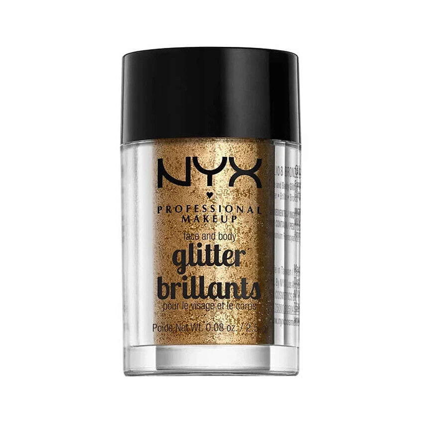 Изображение товара NYX PROFESSIONAL MAKEUP Рассыпчатый глиттер для лица и тела Face & Body Metallic Glitter, Bronze Изображение товара NYX PROFESSIONAL MAKEUP Рассыпчатый глиттер для лица и тела Face & Body Metallic Glitter, Bronze