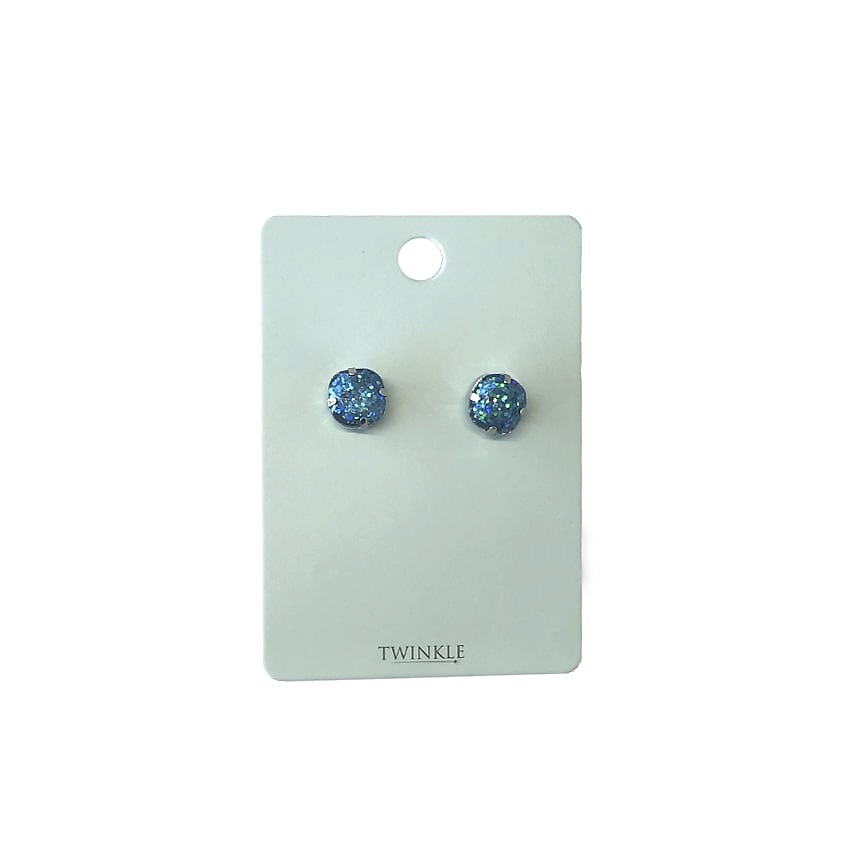 Изображение товара TWINKLE Серьги Blue - сверкающие женские серьги для взрослым с ярким дизайном