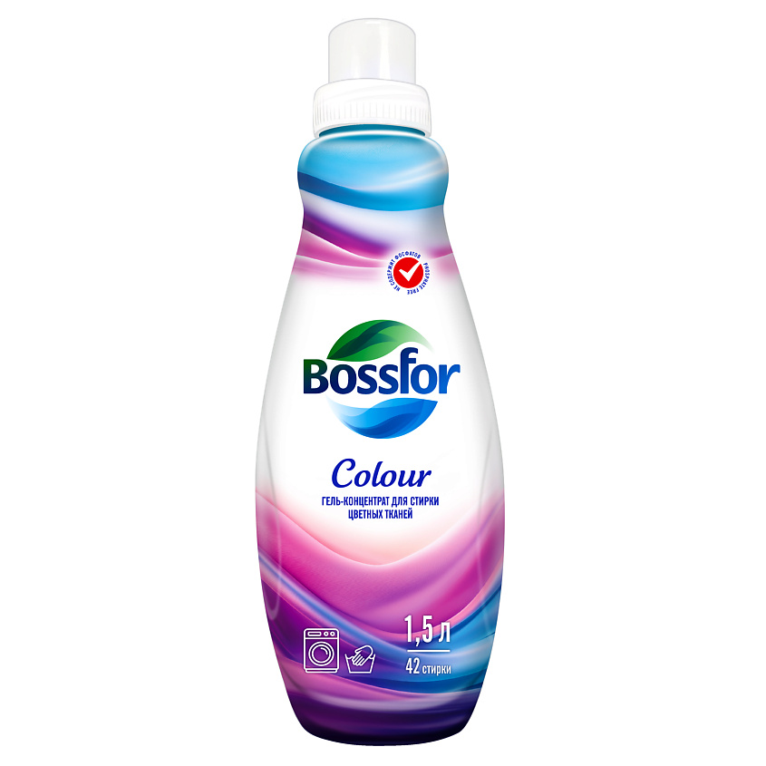 Изображение товара Гель-концентрат для стирки цветных тканей BOSSFOR 1,5 литра