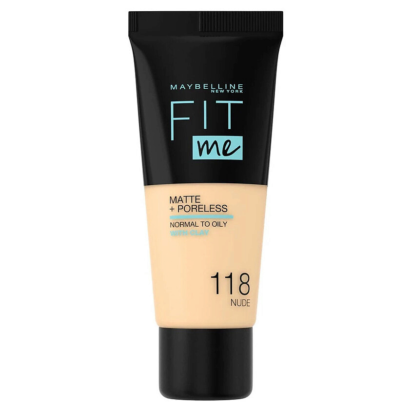 Изображение товара Майбелин Матирующий тональный крем Fit Me Matte & Poreless 118 Nude