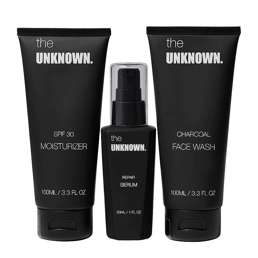 Изображение товара THE UNKNOWN Набор для ухода за лицом, 30 мл х 100 мл х 100 мл