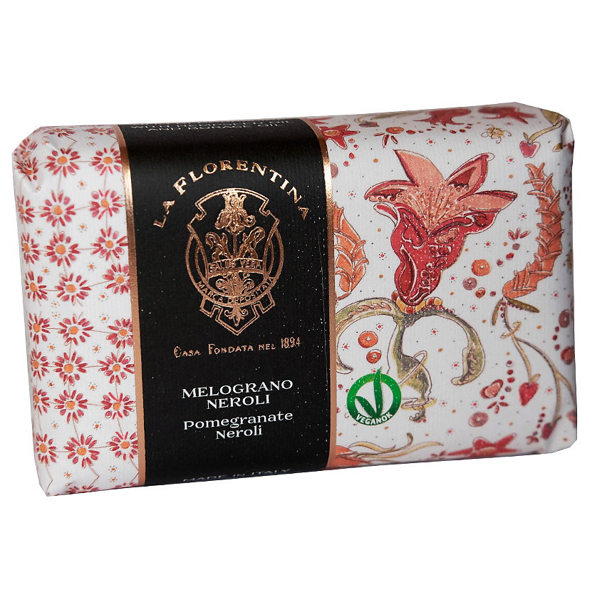 Изображение товара LA FLORENTINA Мыло Pomegranate Neroli 270 г гранат нероли натуральное с конопляным маслом