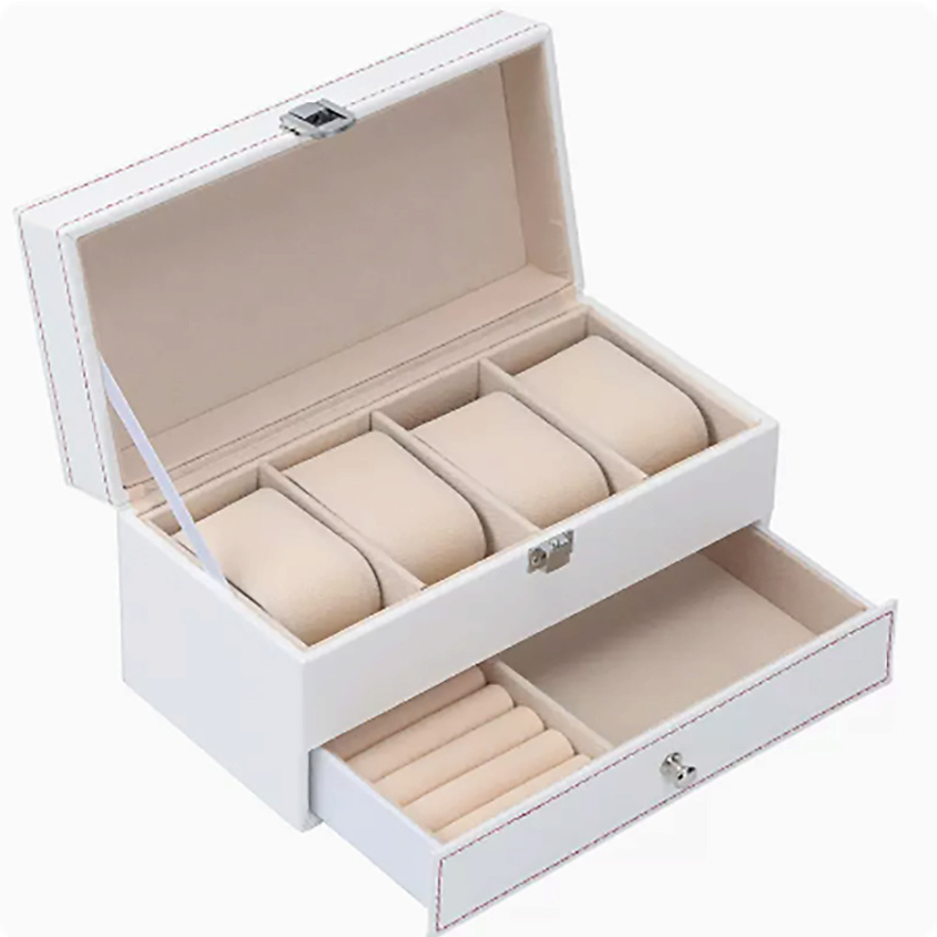 Изображение товара CLOX Шкатулка для хранения 4 часов, YC-04WT, Белый