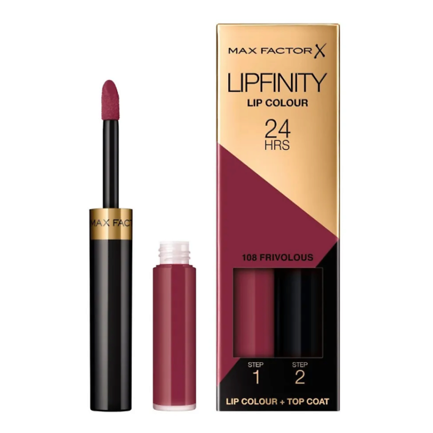Изображение товара Набор для губ Max Factor Lipfinity 108 Frivolous стойкая помада и бальзам