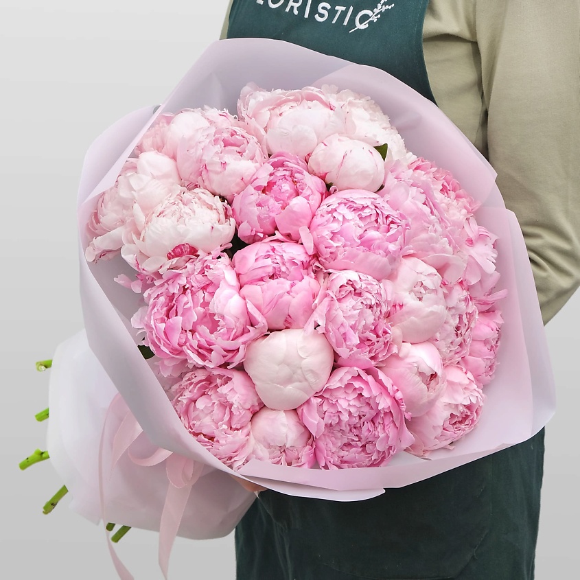 Изображение товара STUDIO FLORISTIC Букет из 25 Пионов «Вкус Любви», 1 шт.