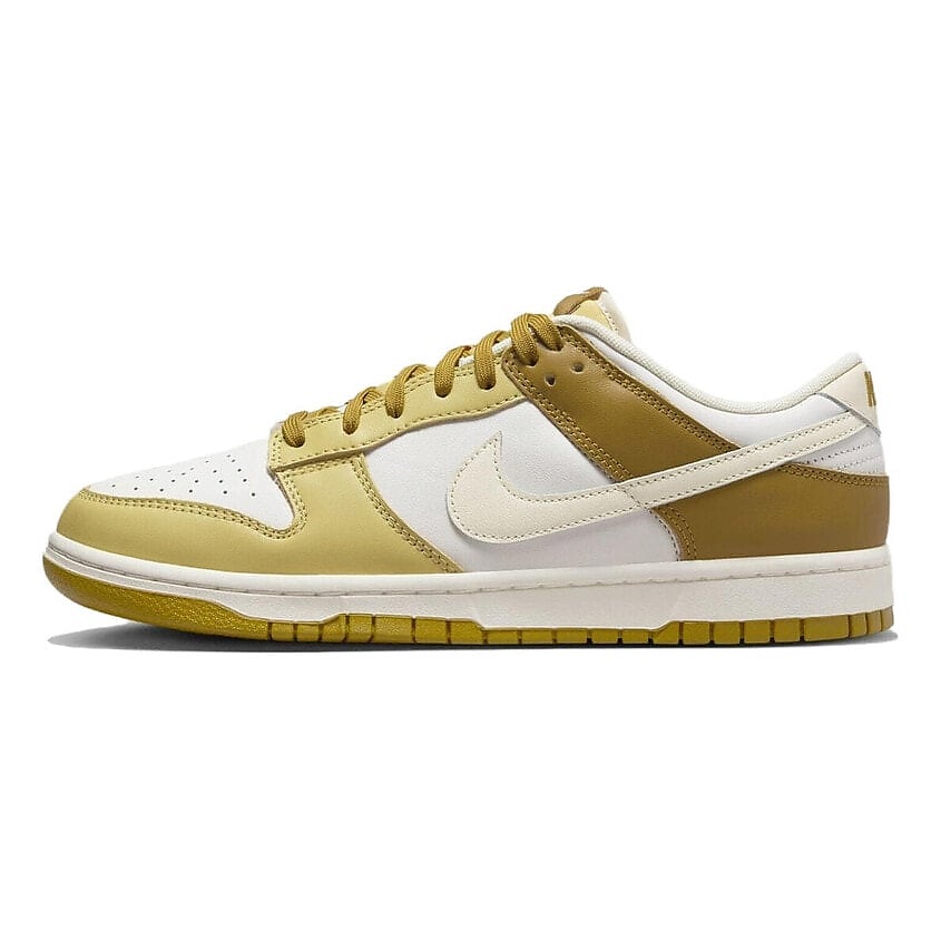 Изображение товара NIKE Dunk Low Retro Bronzine мужские кроссовки кожаные стильные и комфортные