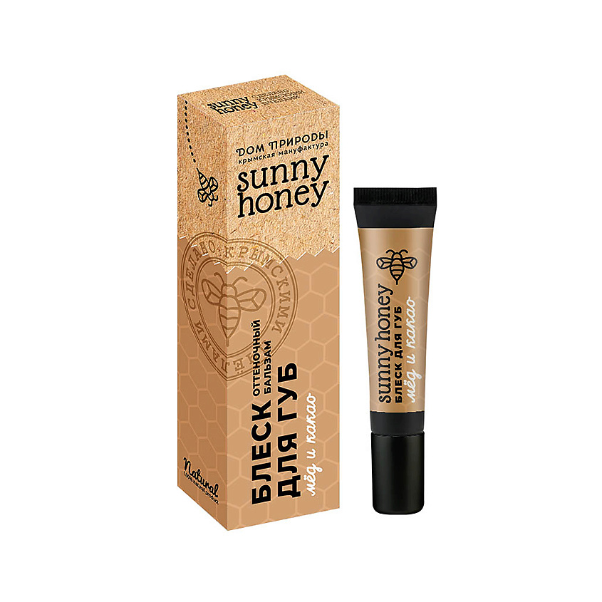 Изображение товара ДОМ ПРИРОДЫ КРЫМСКАЯ МАНУФАКТУРА Оттеночный бальзам для губ Мёд и какао, 10 г