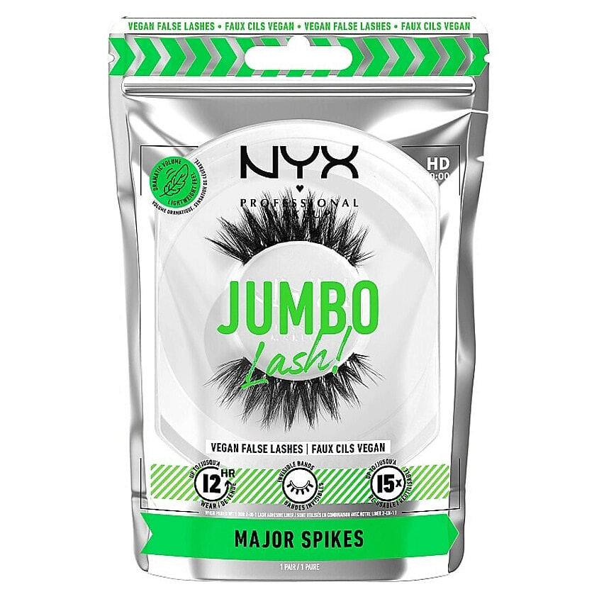 Изображение товара Накладные ресницы NYX Professional Makeup Jumbo Lash Major Spikes черные для выразительных образов