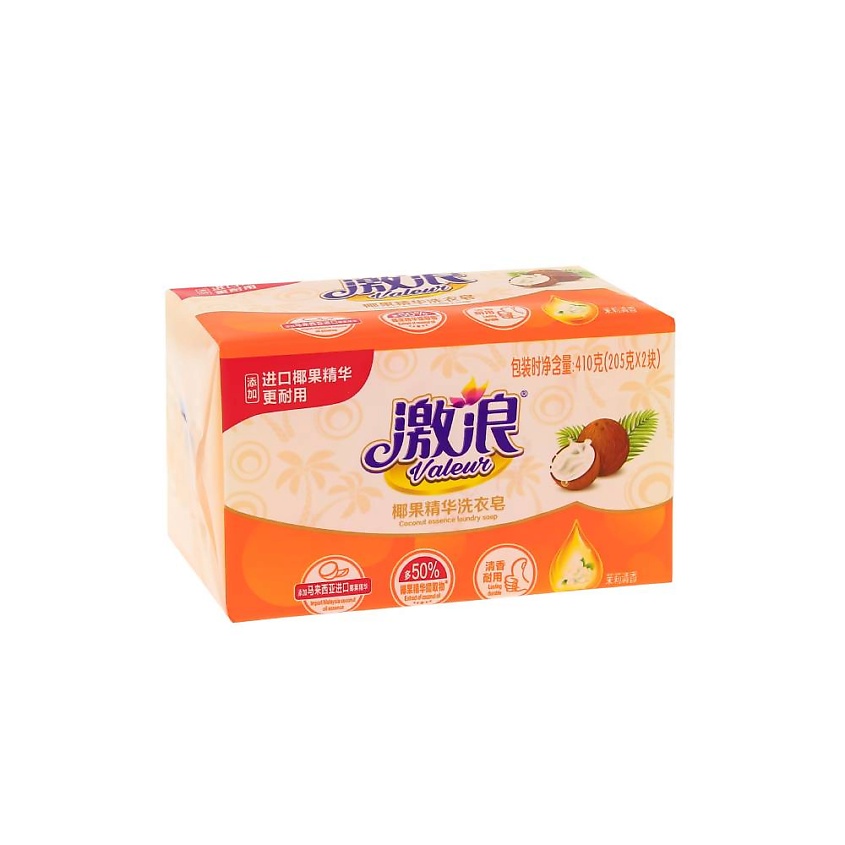 Изображение товара VALEUR Мыло гипоаллергенное для стирки белья с ароматом жасмина, 205 гр.х2 шт.