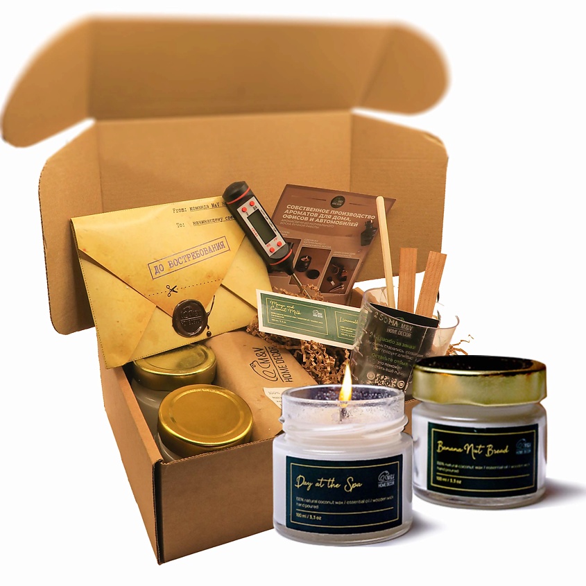 Изображение товара Набор для создания ароматических свечей M&V HOME DECOR №1 для творчества подарок для взрослых и дет