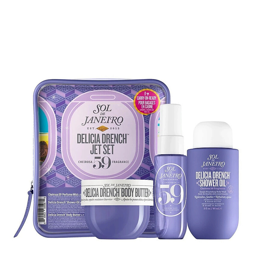 Изображение товара SOL DE JANEIRO Набор средство по уходу за телом Delícia Drench Jet Set, 90мл+50мл+30мл