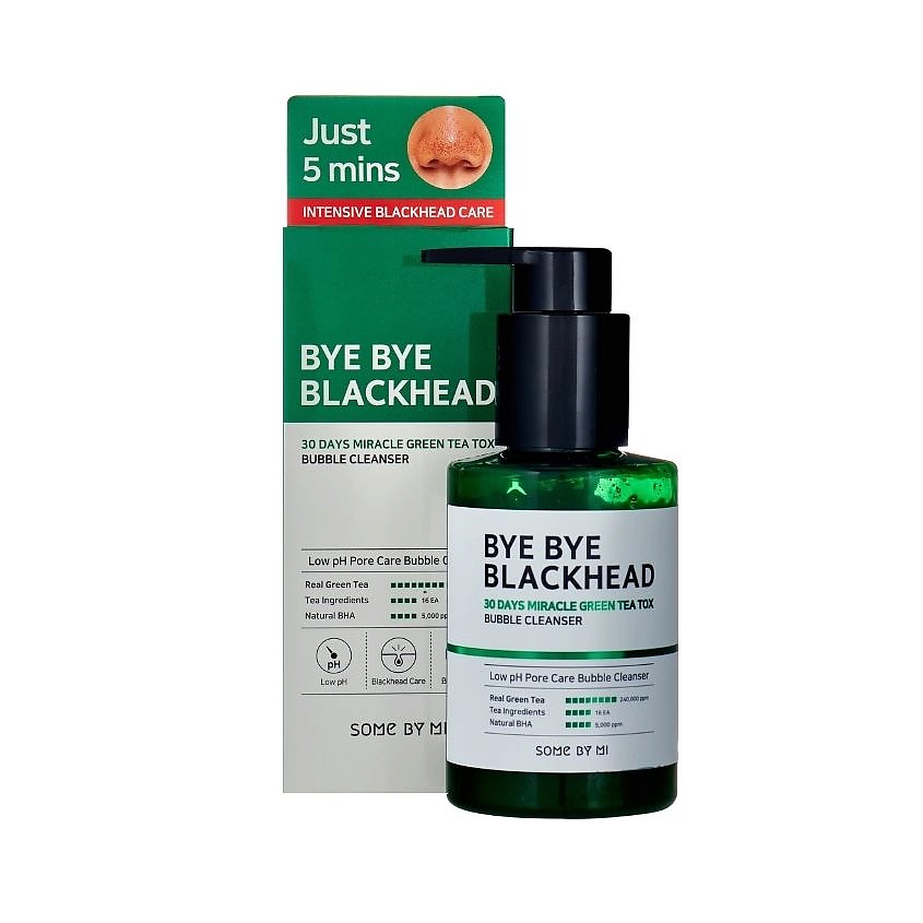 Изображение товара SOME BY MI Маска-пенка для лица пузырьковая Bye Bye Blackhead 30 Days Miracle, 120 мл