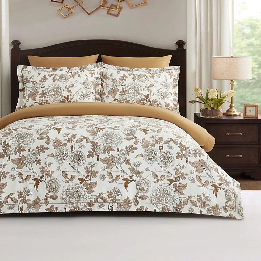 Изображение товара Постельное белье Arya Exclusive из сатина 1,5 спальный комплект Белый Cherish