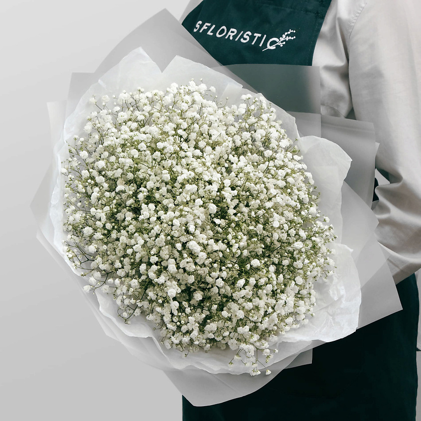 Изображение товара Букет из гипсофилы Белая Ночь 15 шт стильный подарок для любого праздника