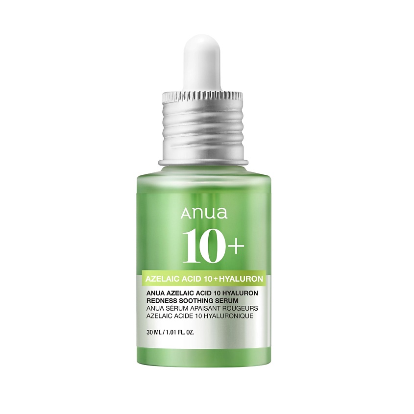 Изображение товара ANUA Сыворотка для лица с азелаиновой кислотой AZELAIC ACID 10 HYALURON REDNESS SOOTHING SERUM, 30 мл
