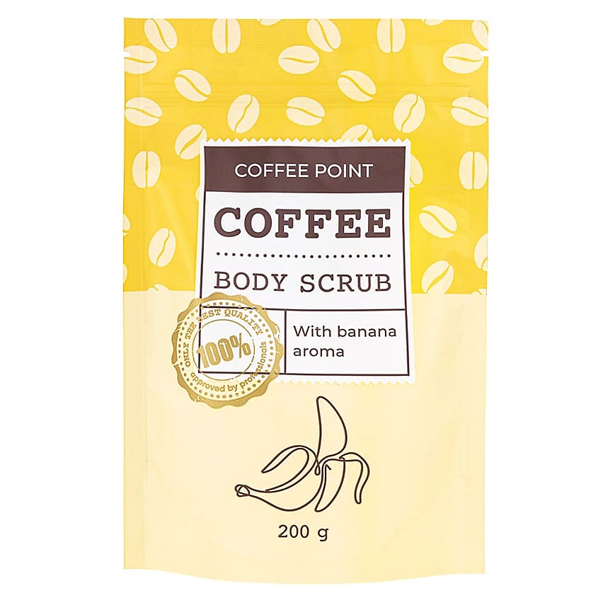 Изображение товара ЛЭТУАЛЬ Кофейный скраб с ароматом банана COFFEE POINT, 200 г