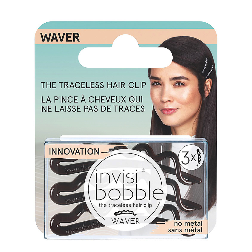 Изображение товара INVISIBOBBLE WAVER Pretty Dark Заколка для волос 3 шт. стильная и надежная