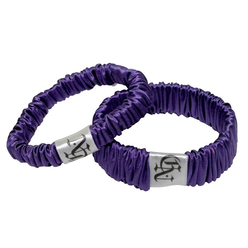 Изображение товара COSMETICS NEWS Комплект шёлковых резинок для волос, Фиолетовый