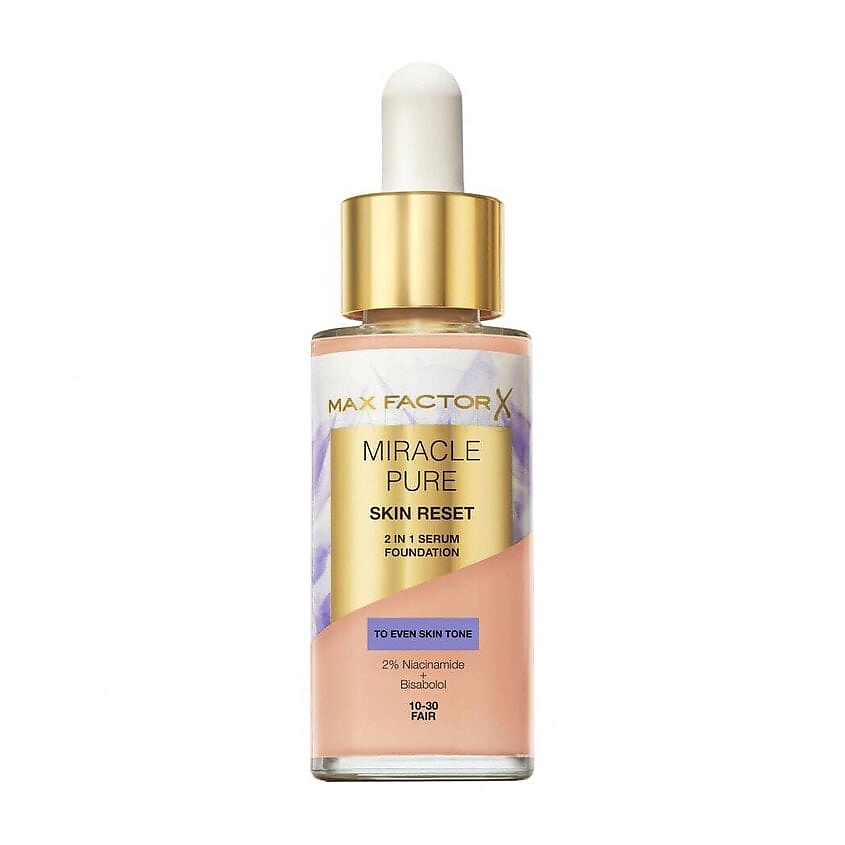 Изображение товара MAX FACTOR Тональный крем-сыворотка Miracle Pure Skin Reset 2in1, 10-30 Fair