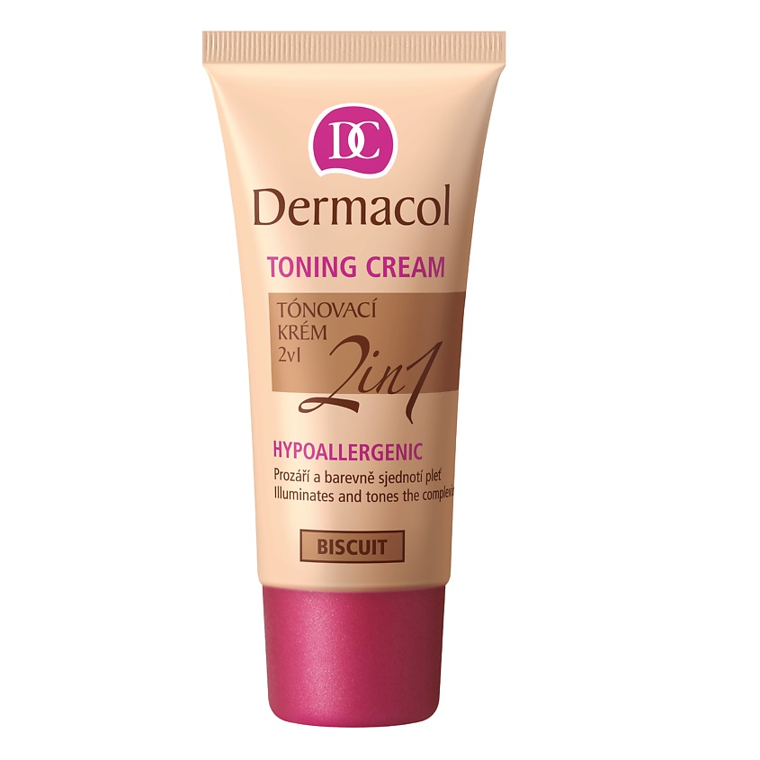 Изображение товара DERMACOL Тонaльный крем TONING CREAM 2 в 1, увлажняющий и тональный крем 2 в 1
