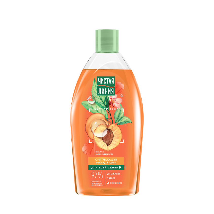 Изображение товара ЧИСТАЯ ЛИНИЯ Гель для душа СМЯГЧАЮЩИЙ, 750 мл