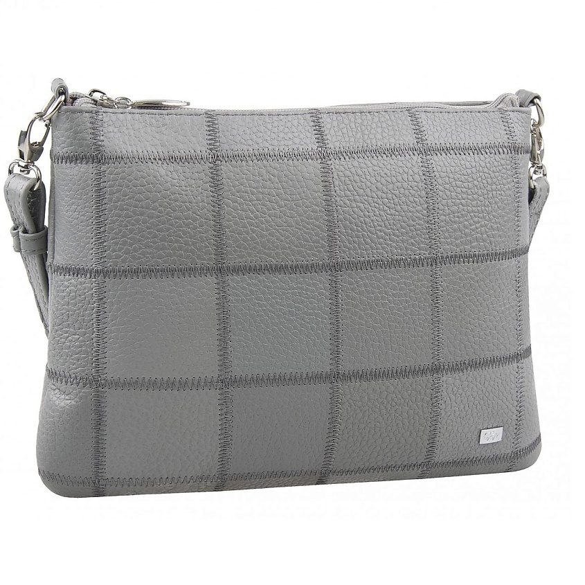 Изображение товара Женская кожаная сумка кросс-боди из натуральной кожи стиль пэчворк