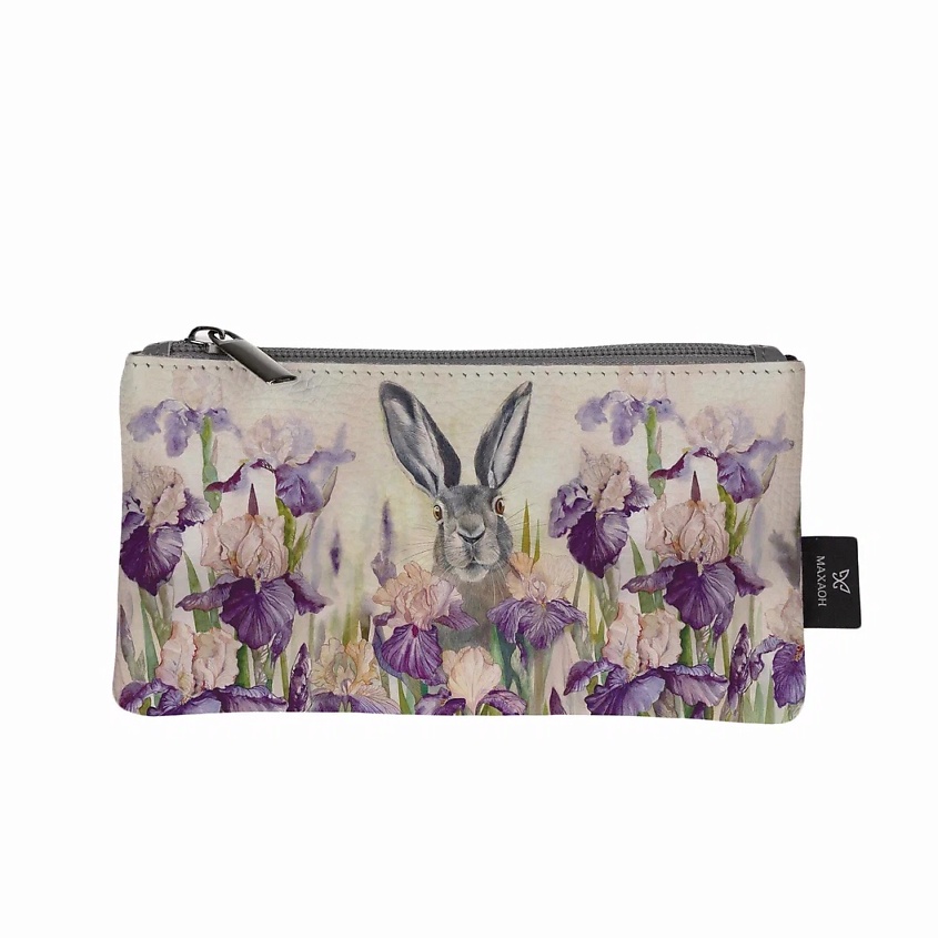 Изображение товара МАХАОН Косметичка женская маленькая кожаная, серый