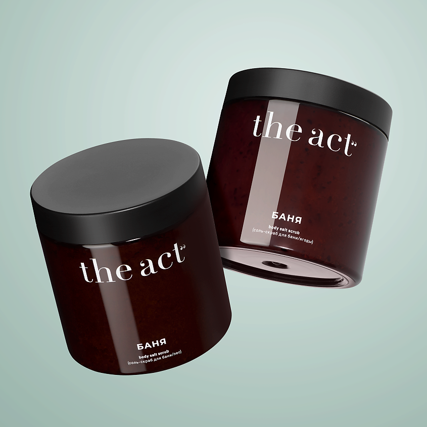 Изображение товара THE ACT Скраб-соль для тела бани и сауны , набор, 2 шт.