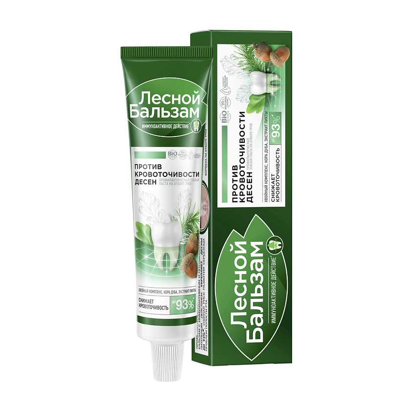 Изображение товара ЛЕСНОЙ БАЛЬЗАМ Зубная паста Кора дуба и пихта, 50 мл